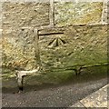 Bench mark, churchyard wall, Breaston