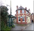 Bus shelter by the Carpenters Arms inn, Dursley