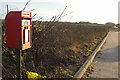 Postbox in lay-by, A61