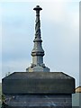 Inscription and cast iron lamp base, Tamworth Road canal bridge