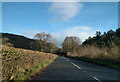 On The A396 heading east towards Dunster