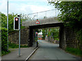 Railway bridge near Milton in Stoke-on-Trent