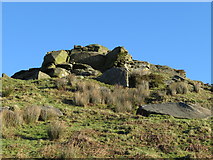 ST0085 : Rocky outcrop on the Taff Ely Ridgeway by Gareth James