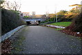 Path and cycle track under Enmore Gate