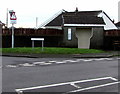 Bus shelter on a Wooden corner