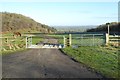 SP0034 : Cattle grid on Dumbleton Hill by Philip Halling