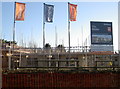 A flag display for new homes