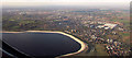 M4, Queen Mother Reservoir, Langley from the air