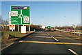 Roundabout ahead on A5