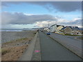 Along the sea wall at Borth