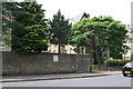 Wall of #2 Parkfield Road left of entrance to #11 Oakroyd Villas