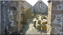 V4364 : Interior of Ballinskelligs Priory church by Phil Champion