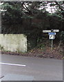 Station Road directions sign near Saundersfoot railway station