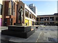 SO8554 : Elgar statue and Cathedral Square by Philip Halling