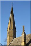 SP0238 : Spire of Sedgeberrow church by Philip Halling