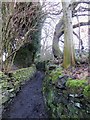 Muddy footpath near Lower Knotts