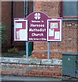 Sign for Hornsea Methodist Church