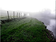 H4970 : Misty along the Camowen River by Kenneth  Allen