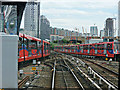 DLR at Poplar station