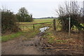 Bridleway going east from Oxford Road