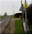 ST5090 : Farm Watch notice on a lamppost near Parkwall Farm, Monmouthshire by Jaggery