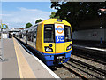 Overground train at Highbury & Islington Overground station