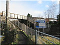 Railway Footbridge From Station Road Fernhill Heath