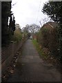 Footpath between Pinhoe Road and Brookway, Whipton