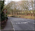 Warning sign - roundabout near Burford