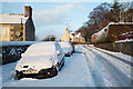 Winter conditions on the High Road, Galashiels