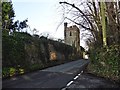 Turret on Banwell Castle walls