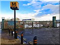 Derelict industrial site from Chillingham Road Metro Station