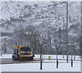 Snowplough at Bankfoot roundabout