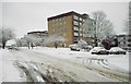 Lennox Court in the snow