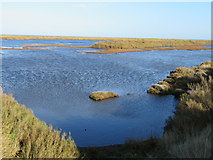 TF7544 : Blue lagoon - Titchwell Nature Reserve, Norfolk by Richard Humphrey