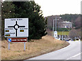 Approaching the A96 roundabout at Forres