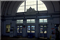 Margate station, entry hall and clock