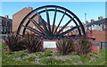 NZ4539 : Blackhall Colliery pit wheel monument by Mat Fascione