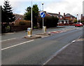 Wrexham Road pedestrian refuge, Cefn-y-bedd, Flintshire