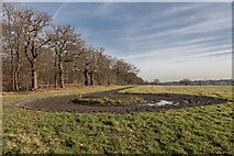 TQ2997 : Farmland near Williams Wood, Trent Park by Christine Matthews