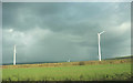 Wind turbines near Higher Trevibban Farm