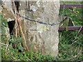 Bench mark in Ffordd Glyndwr/Glyndwr Road, Nercwys