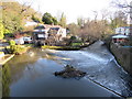 White water on the River Alyn, Caergwrle, Flintshire