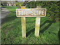 Sign for ?The Slipe? at Cheddington