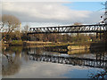 SE3231 : Pipe bridge at Knowsthorpe, looking east by Stephen Craven