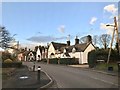 Houses on the main road in Betley