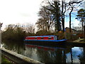 Canal boat near Frimley Green