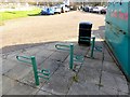 NY9864 : Cycle racks at Corbridge village car park by Oliver Dixon