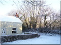 Snowfall, Trenewydd Lane, Llanteg