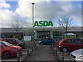 The entrance to Asda Llandudno